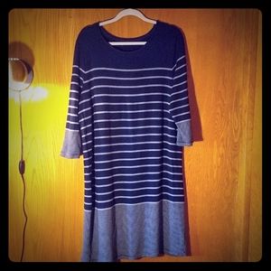 Casual Navy & Grey dress